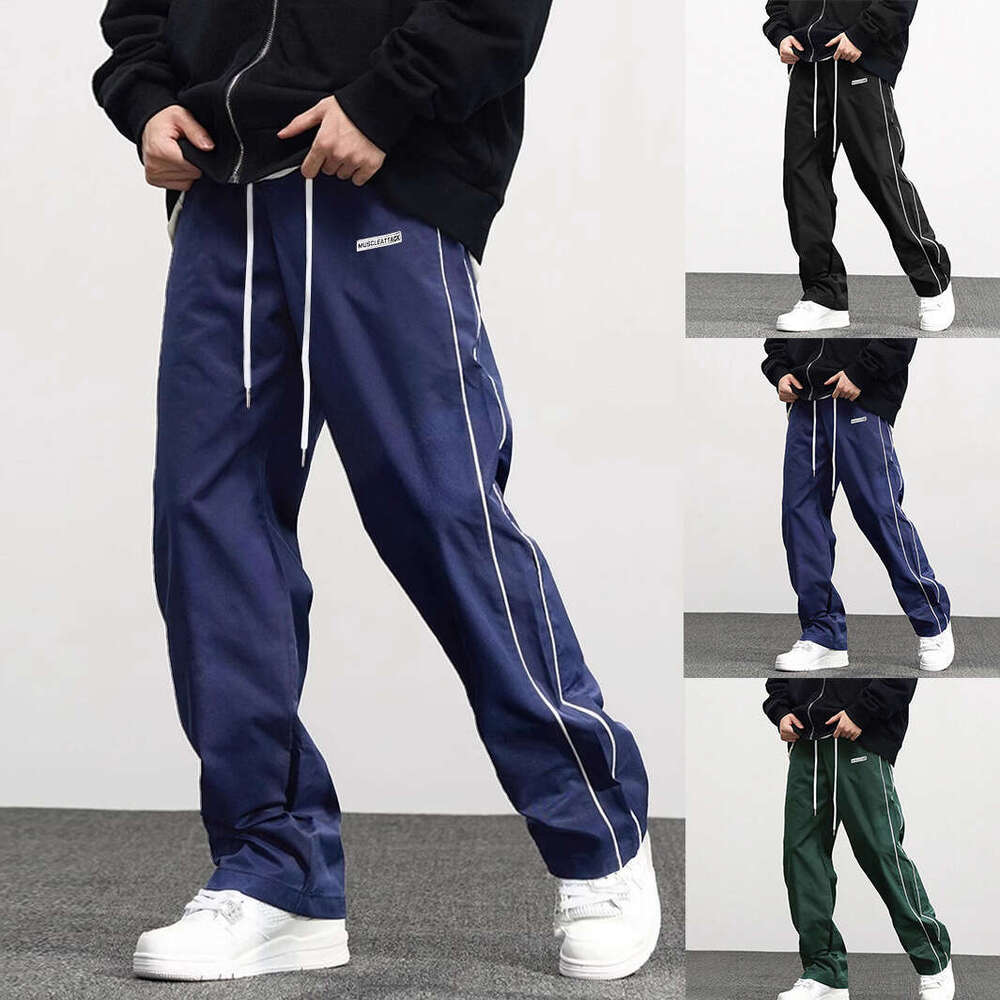 European Size Men's New Woven High Street Fashion Brand Casual Jogger Pants for Men