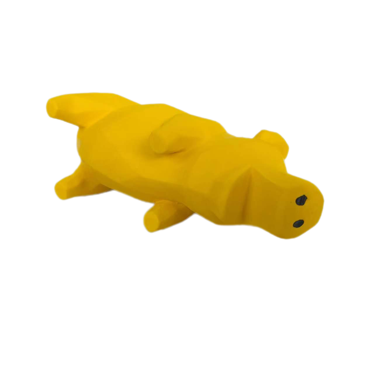 Latex Screaming Chewy Dog Toy Soft Natural Rubber Squeaky Sound Interactive Standing Monkey and Pig Shaped Dog Toys with Bright Colors for Small & Med