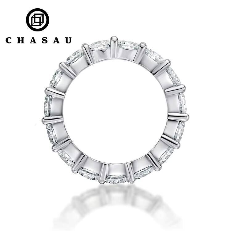 Best Selling Classics Design Moissanite with GRA Certification 925 Silver Sterling Wedding Eternity Ring
