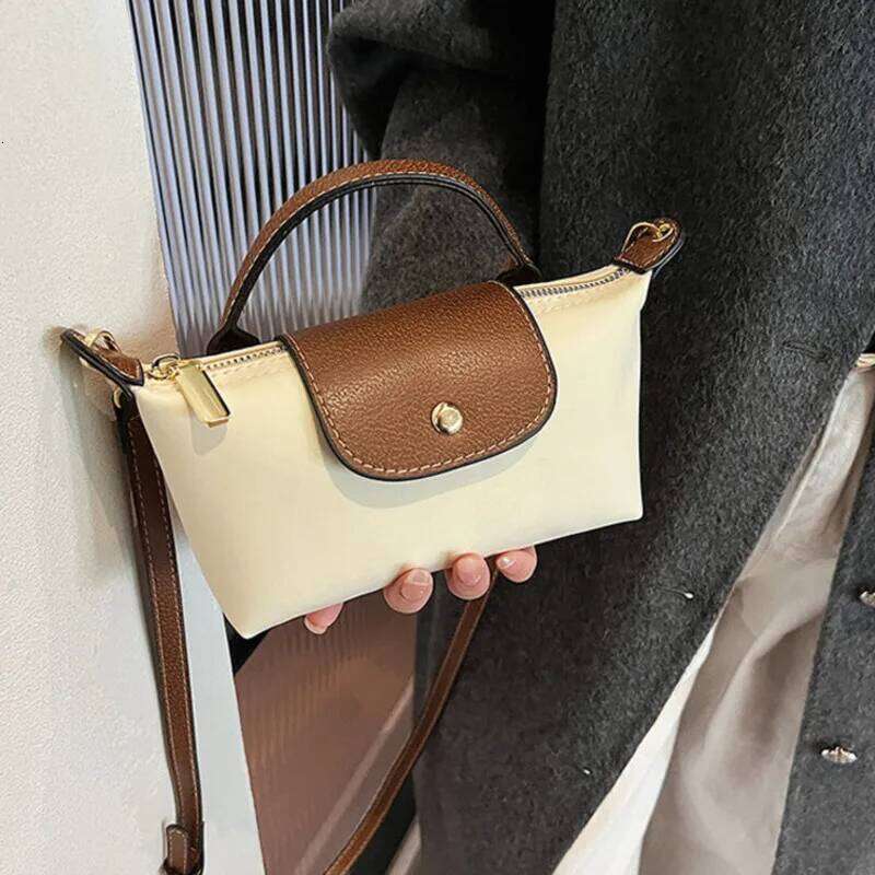 Vintage Fashionable And Versatile Women's Single Shoulder Messenger With A Highend Nylon Dumpling Bag Suitable For Daily Use