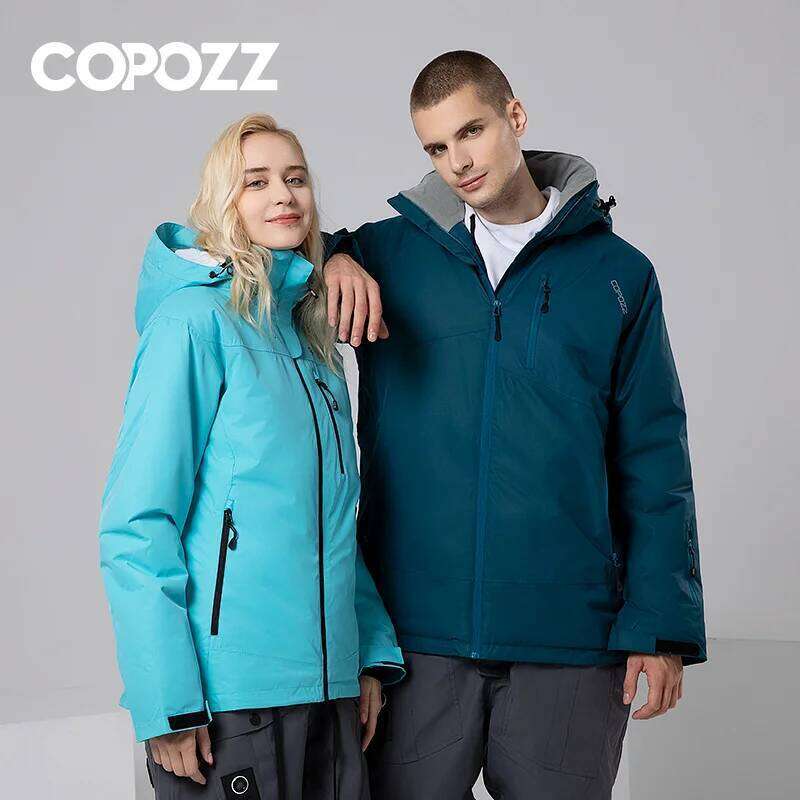 Winter For Men And Women Outdoor Mountain Hiking Or Camping Warm Hooded Ski Jacket Windproof Waterproof Snowboard Suit