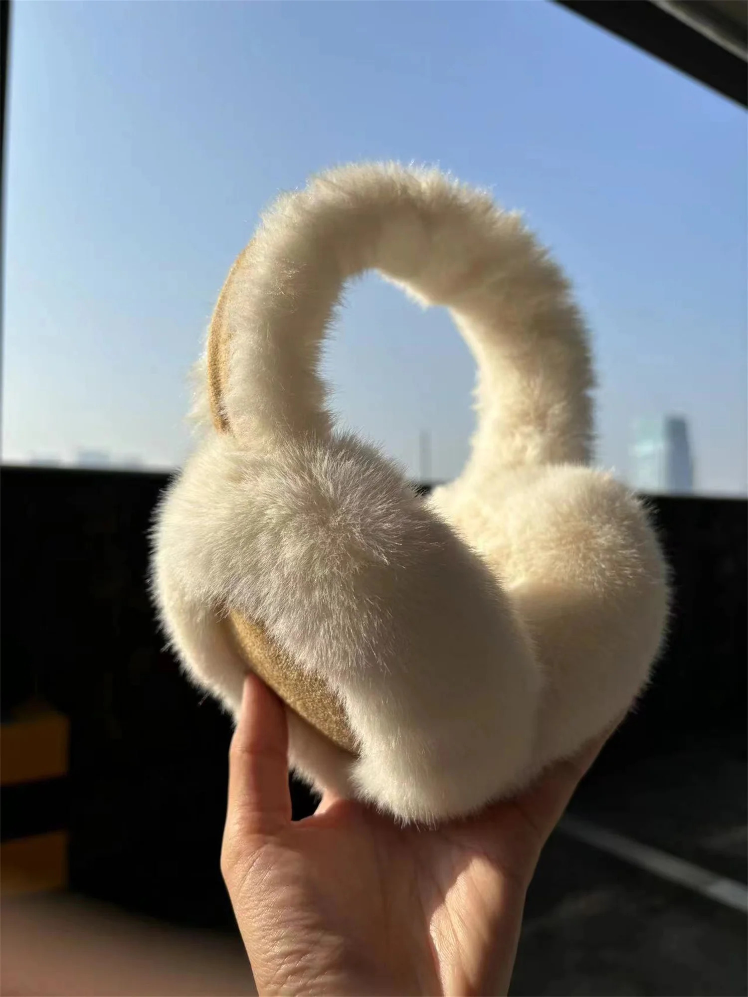 Fluffy Soft Earmuff Fashion Man Woman Ear Muff High Quality Rabbit Fur Eardrum Winter Accessories Christmas 251024