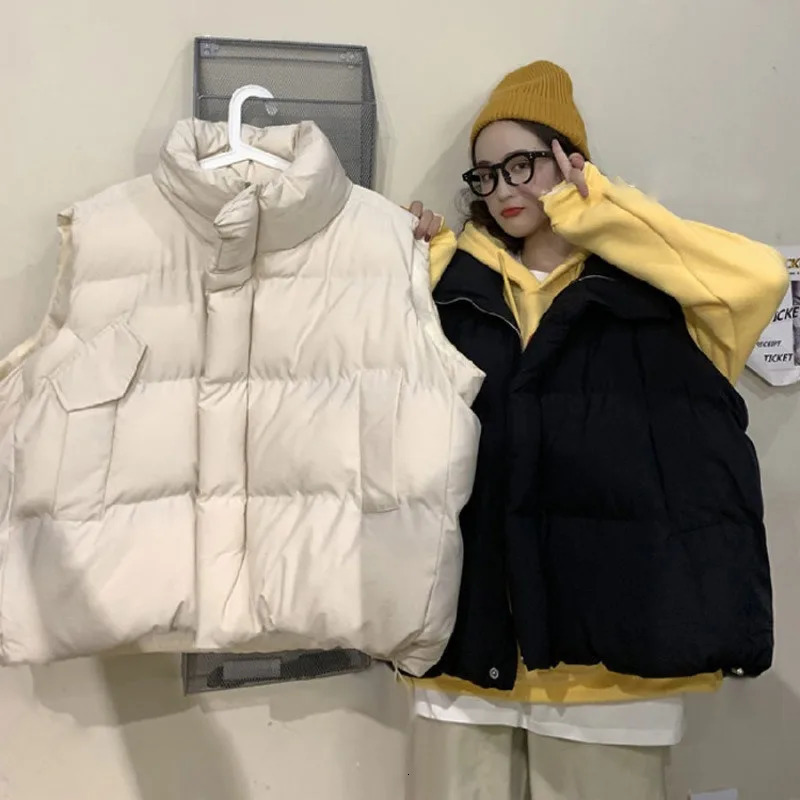 Crossborder Vest Womens Autumn Winter Koreanstyle n Niche Down Cottonpadded Jacket Vest Cottonpadded Coat Fashion 251024