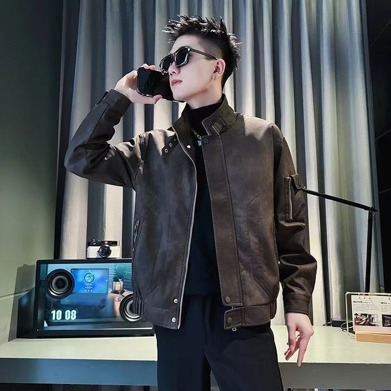 Men's Jacket Coat Spring Autumn 2025 New Men's Double Layer Designer Coat Jacket Stylish Versatile Stand Collar Jacket For Men