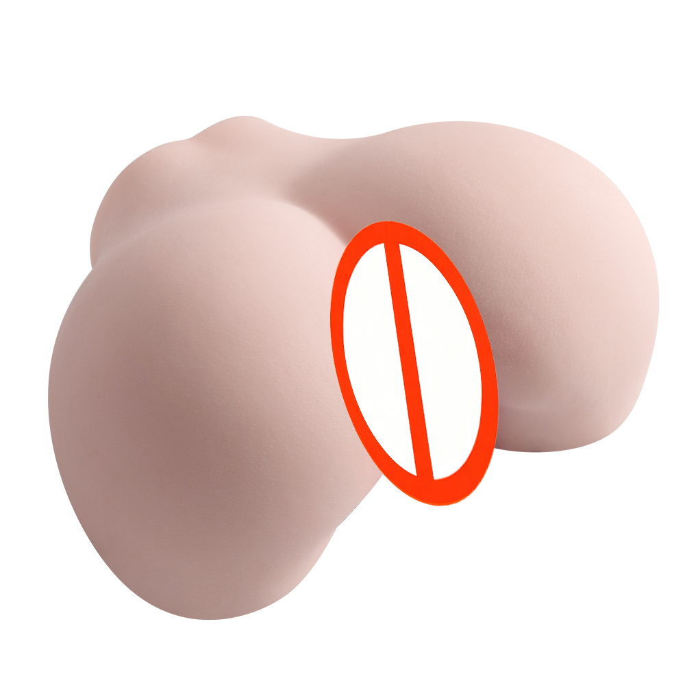 Pocket Pussy Male Masturbator - 3D Lifelike Soft Butt, Vagina & Anal Channels, Realistic Stroker, Men's Adult Sex Toy (Skin Color)