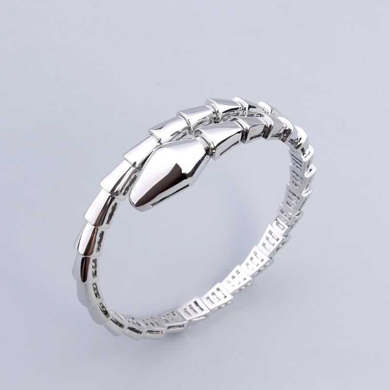 Designer bracelet niche luxury diamond inlaid snake shaped bracelet and snake bone bracelet free shipping gift for women tennis bracelet charm bracele