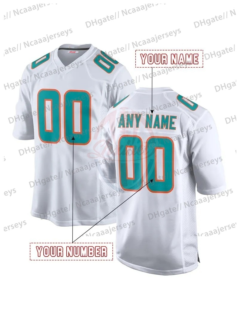 New Design Jaylen Waddle Football 2025 Rivalries Jerseys Tua Tagovailoa De'Von Achane Tyreek Hill Jordyn Brooks Dodson Jaelan Phillips Bradley Ch