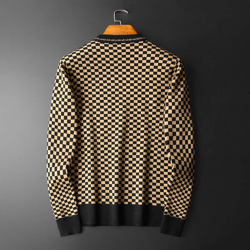 2025 New Winter Men's Wool Round Neck Knitted Sweater Base Shirt 23863P135 Long Stock Available