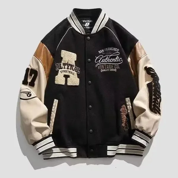 American Style Trendy Mens Baseball Cap Casual Embroidered Jacket Loose Fit Patchwork For Couples Spring Au 251028