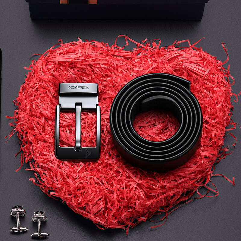 Fashion Genuine Leather Men's Cowhide High-end Waist Versatile Pin Buckle Belt