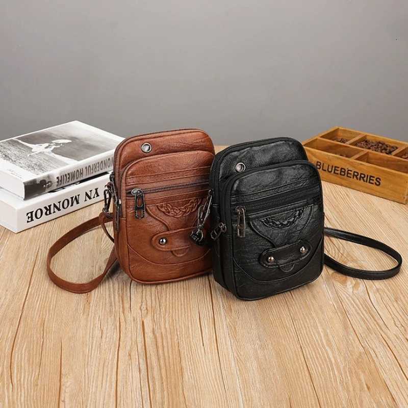 Vintage Small Crossbody Bags for Wen PU Leather Purses and Handbags Designer Shoder Bag Fem Phe Pocket Bag Y251011