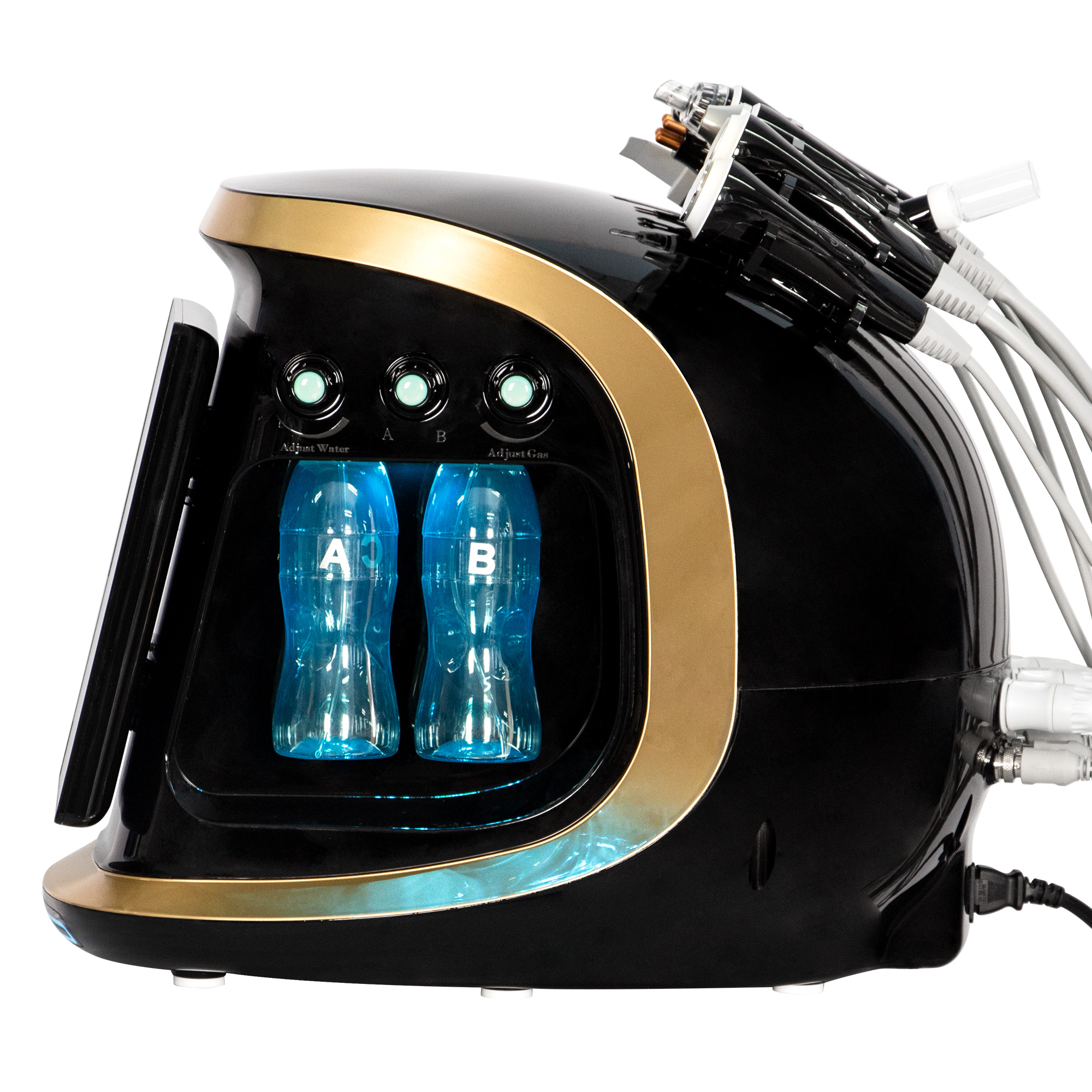 7 In 1 Oxygen Dermabrasion Oxygen Hyperbaric Chamber Facial Water Jet Skin Care Cleaning Skin Tightening Whitening BIO Multifunctional Machine