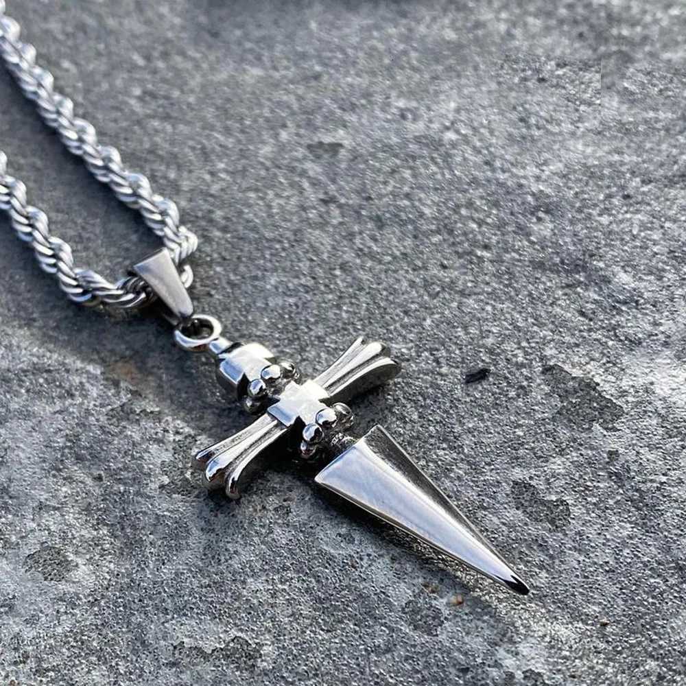 Anime Necklace for Men Judgement Chain Necklace HXH Pendant Mens Jewelry Cross Necklace Vintage Handmade Gift for Anime LoverXJ251030