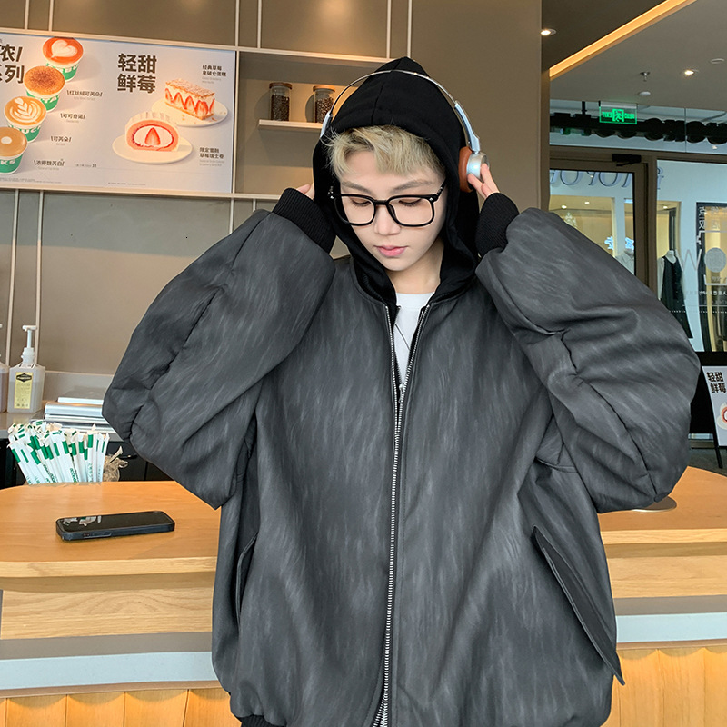 Fake Two-piece Workwear Jacket For Men Spring Washed Designer Coat American Style Top Spring And Autumn Trendy Brand High-end Feel Cool And Handsome J