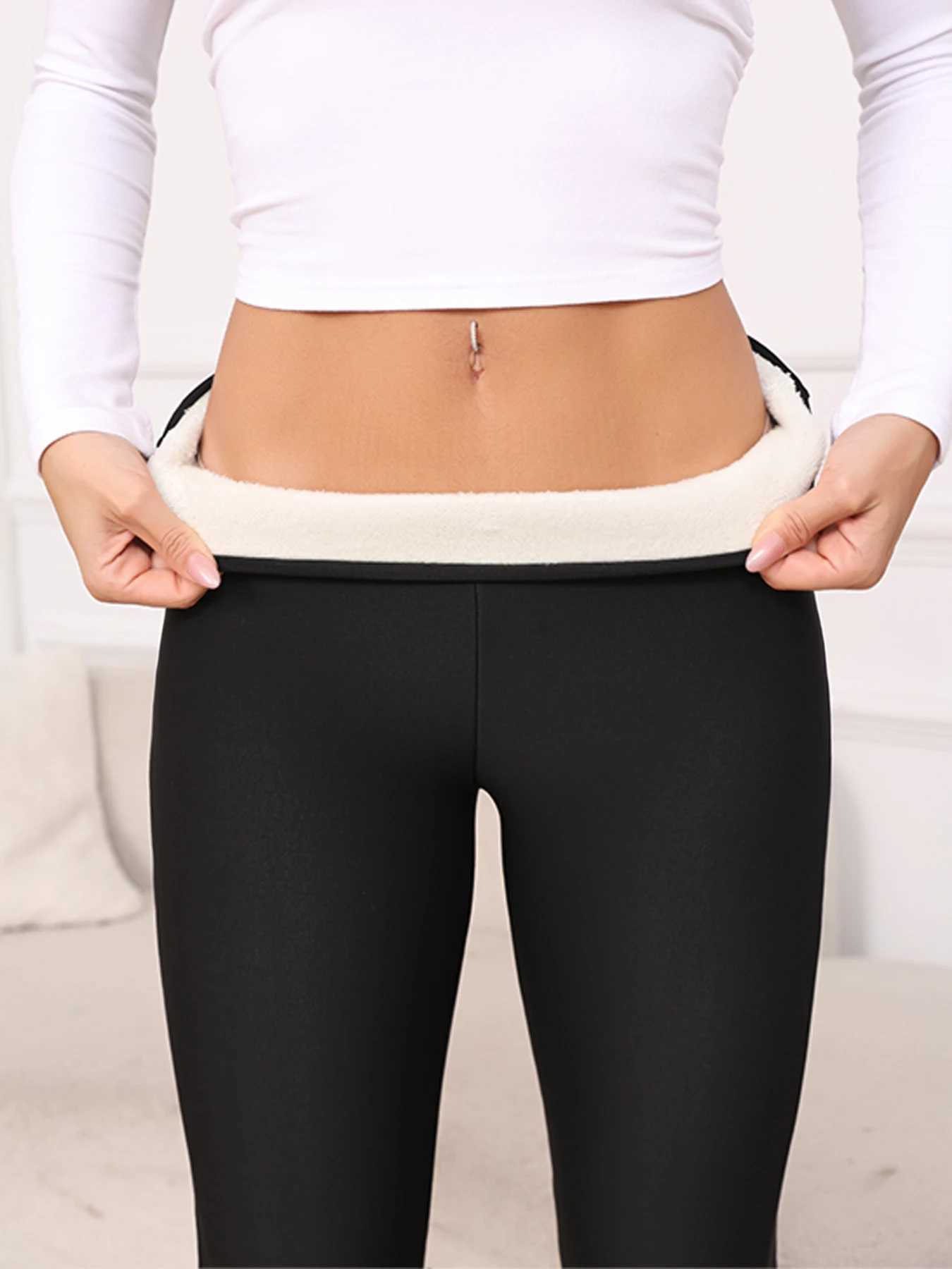 Womens Fleece Lined Flare Leggings High Waisted Tummy Control Thermal Warm Winter for Women Workout Yoga Pants J251030