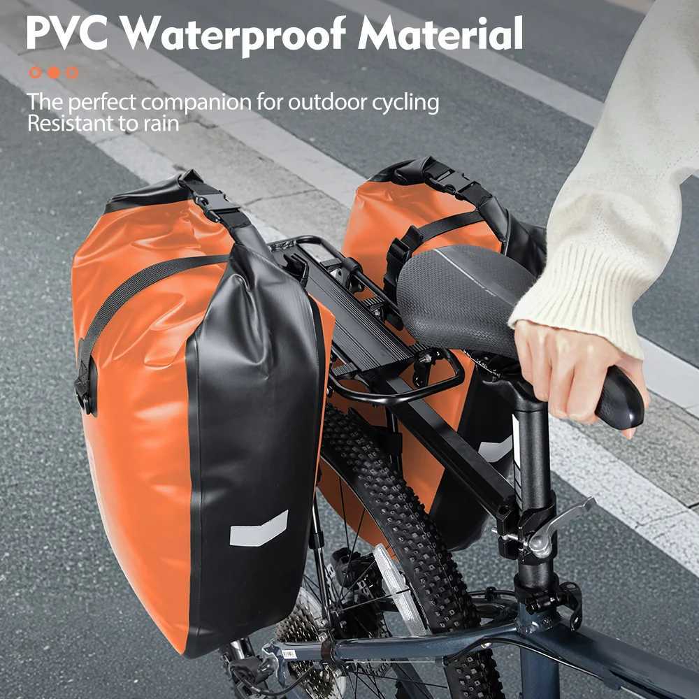 NEWBOLER 10L 20L Waterproof Cycling Bicycle Front Fork Bag Quick Release Bike Rear Seat Trunk Bag Bike Bag Bicycle Accessories H251029