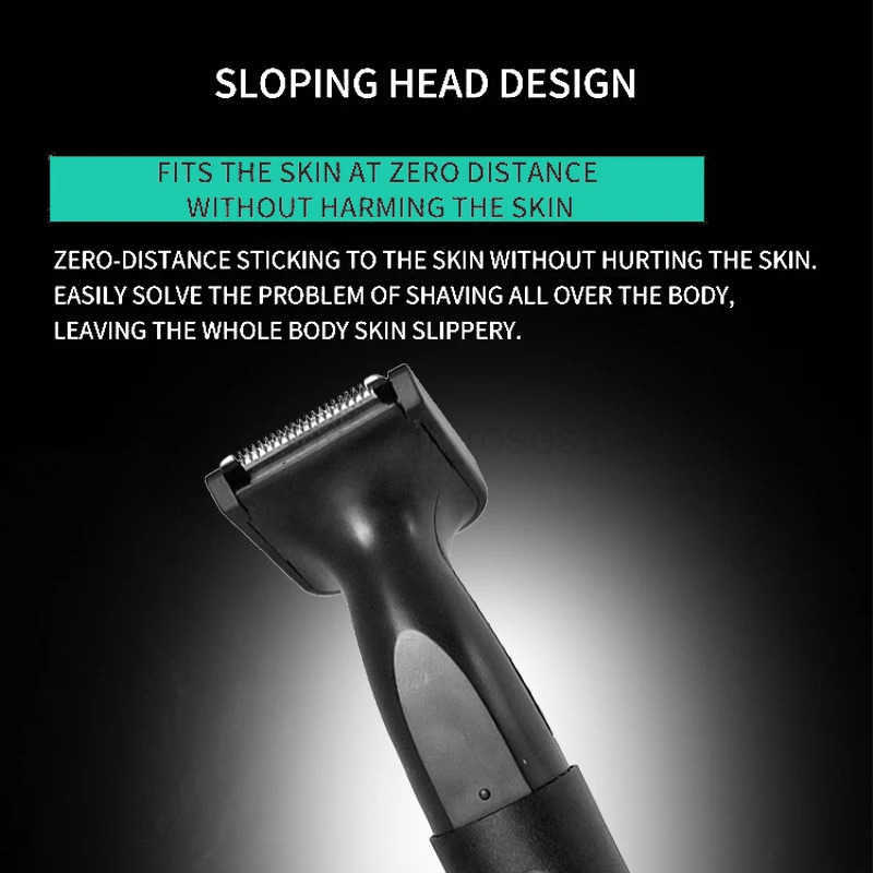 Electric Hair Trimmer for Nose Men Painless Rechargeable Sideburns Eyebrows Beard 3 in 1 Hair Clipper Shaver Z251030