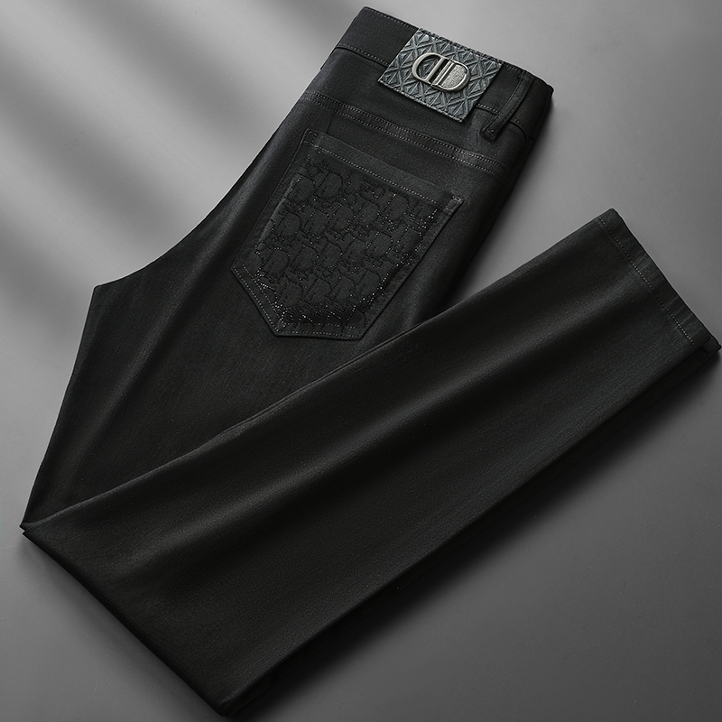 Men's Trendy Design Slim-Fit Straight-Leg Jeans in Black 511