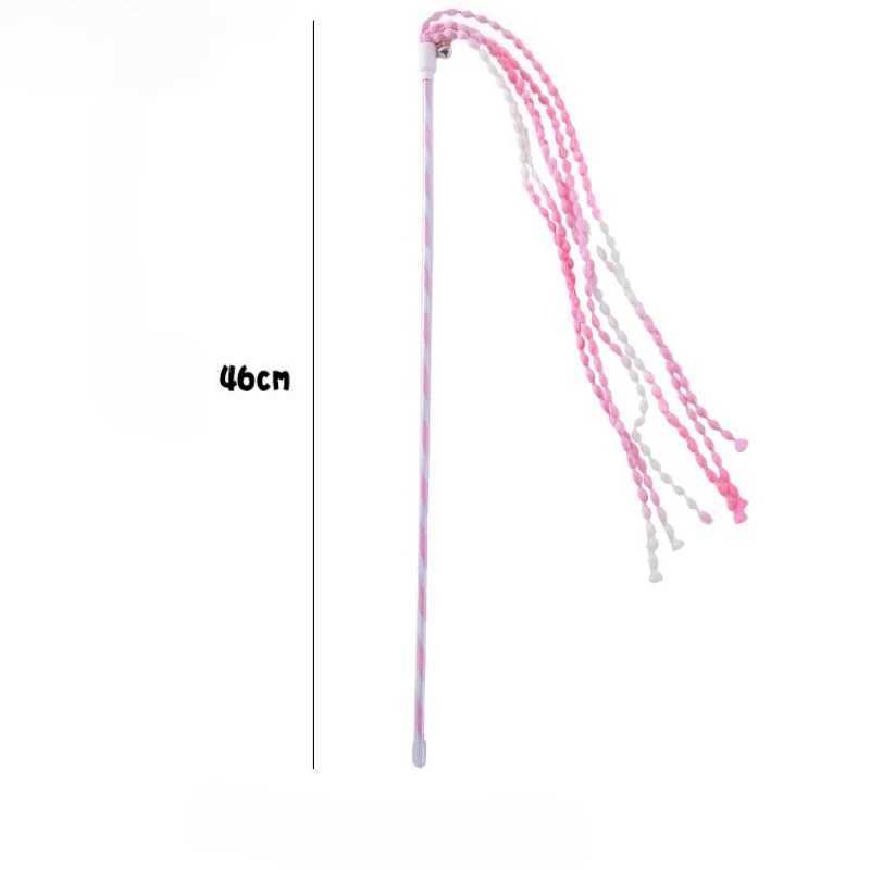 Cat Teaser Stick Toy Training Durable Teeth Cleaning Squeaky Kitten Toy Interactive Selfpleasure Cat Toy Supplies S251029{category}