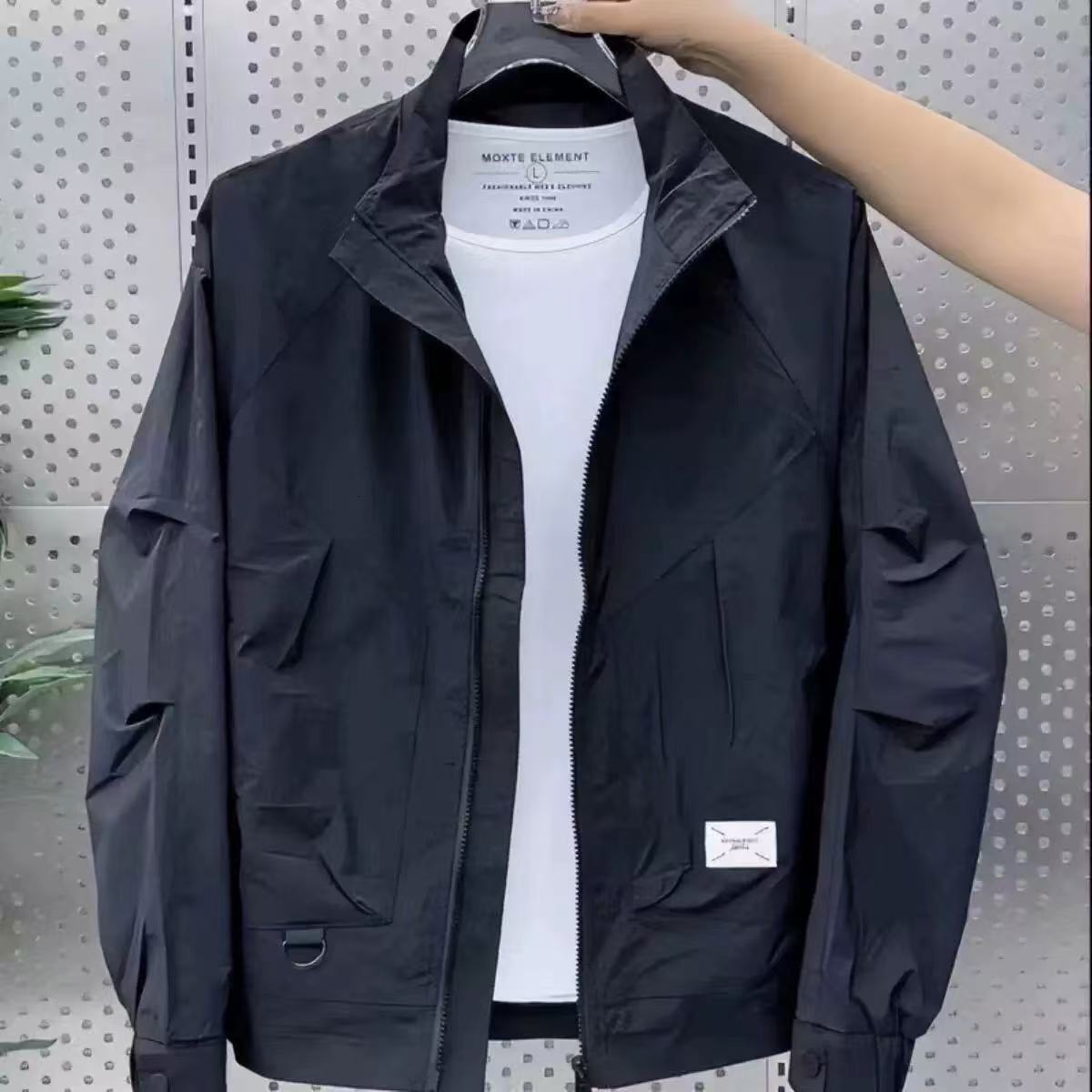 Designer Coat Men's Workwear Jacket Spring Summer Casual Sports Fashion Trend Versatile Breathable Stand Collar Regular Jacket Coat Top