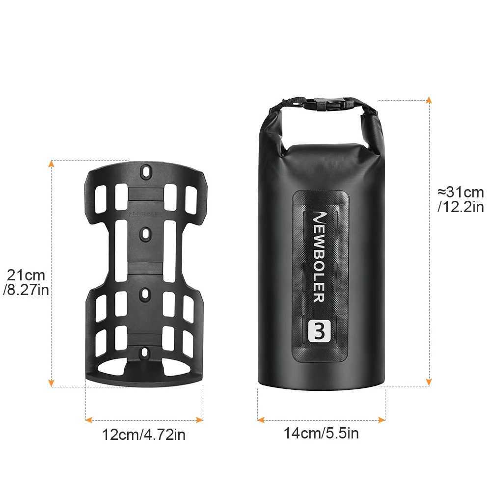 NEWBOLER Portable Waterproof Bike Fork Bags 3L Portable Bike Bags Electric Scooter Bags Bicycle Front Bags Bicycle Fork Bags H251029