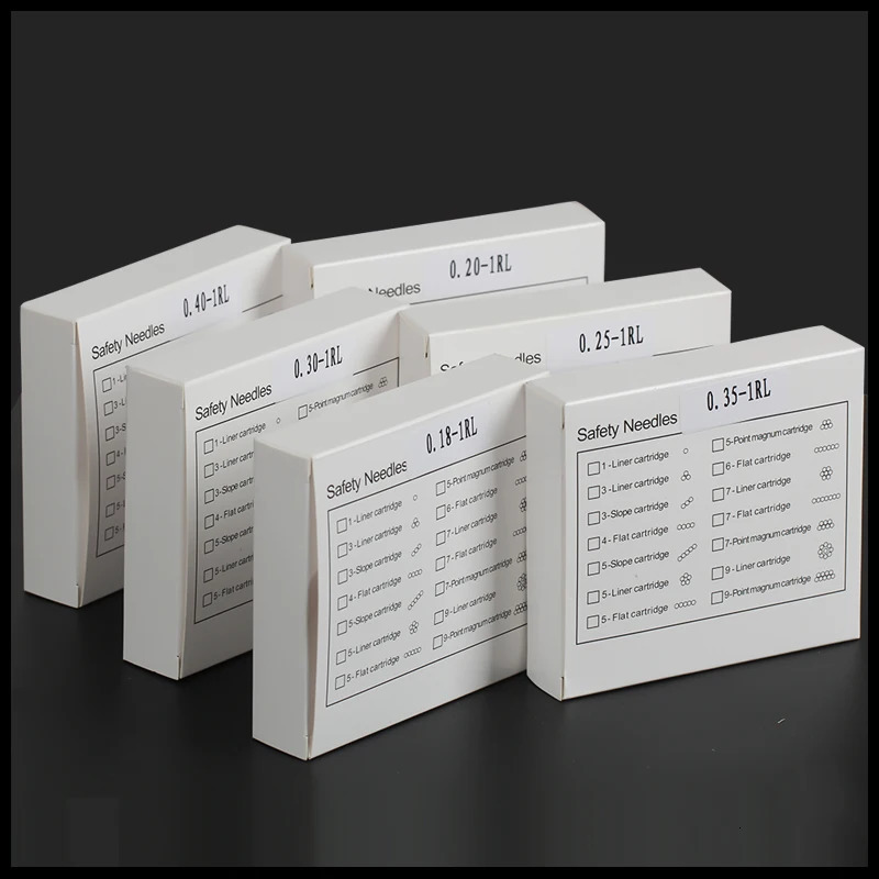 Disposable Permanent Makeup Cartridge Needles 1RL Sterilized Eyebrow Tattoo Needle for Permanent Makeup Pen Machine 100Pcs 251027