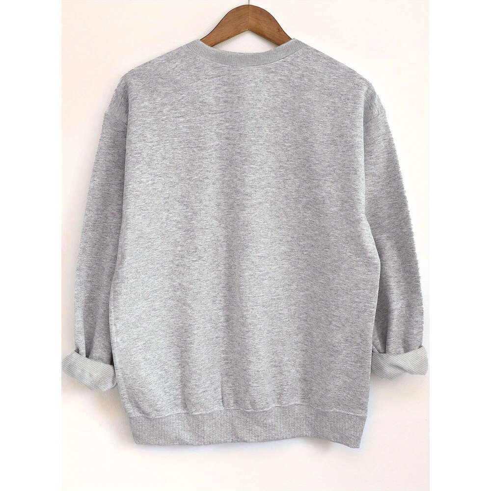 Pcs Women S Casual Crew Neck Sweatshirts Long Sleeve Solid Color Basic Soft Hine Washable Pullovers For Spring Fall Black Gray Beige Pink Cute