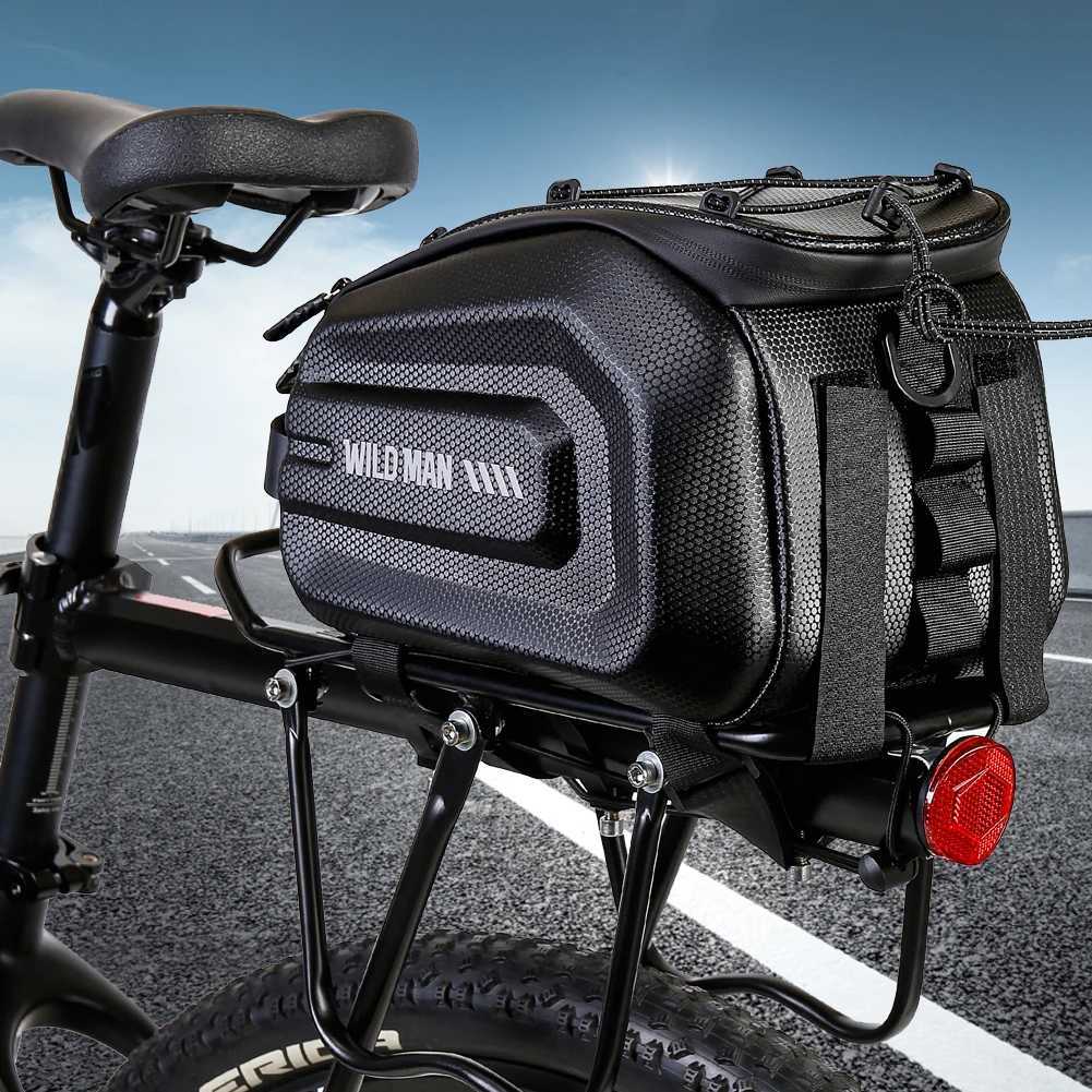 4L Bicycle Luggage Carrier Bag Multifunction Cycling Pannier Pack Large Capacity Waterproof for Outdoor Riding Travel H251029