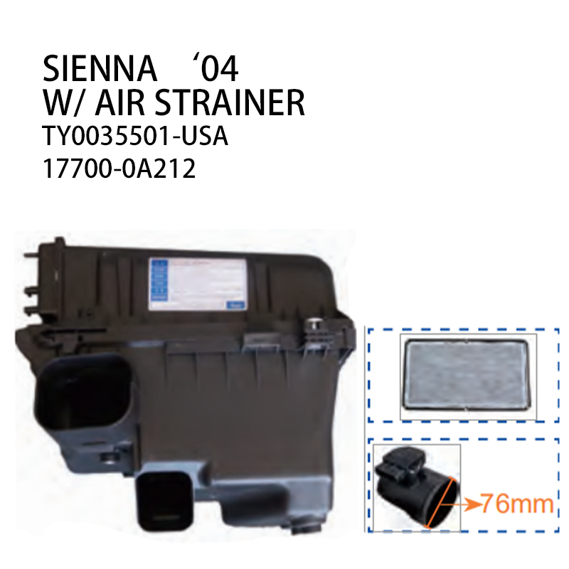 Durable OE Specification Car Air Filter for Toyota Models REIZ SCION XD SIENNA Minimum order quantity 6 pieces