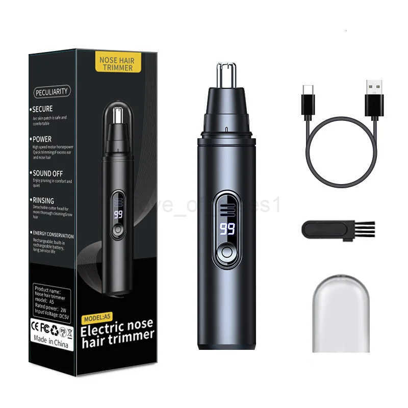 Mini Pocket Nose Hair Trimmer Painless Clipper Nose Ears Hair Eyebrow Waterproof Portable Trimmer For Men Women Face Hair Clean Z251030