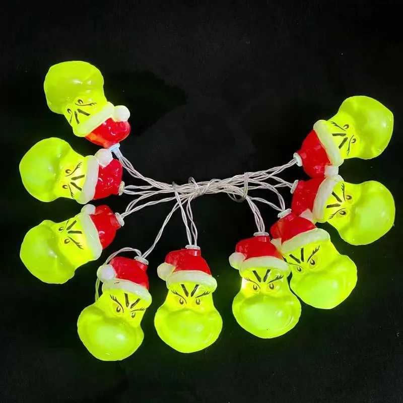 2024 Christmas LED Lights String Lights Decorations for Tree Home Garden Indoor Outdoor Beads Halloween Day Holiday Decorations C251030