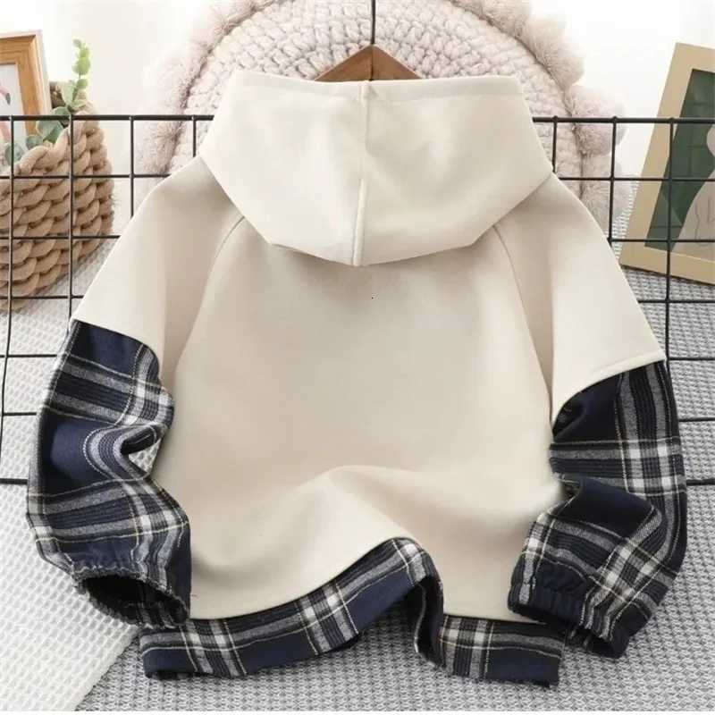 Boys Hooded Sweatshirt Kids Autumn Pullovers Spring New Letter Long Sleeve Tops Childrens Loose Fashion Coat Teenage ClothesT251030