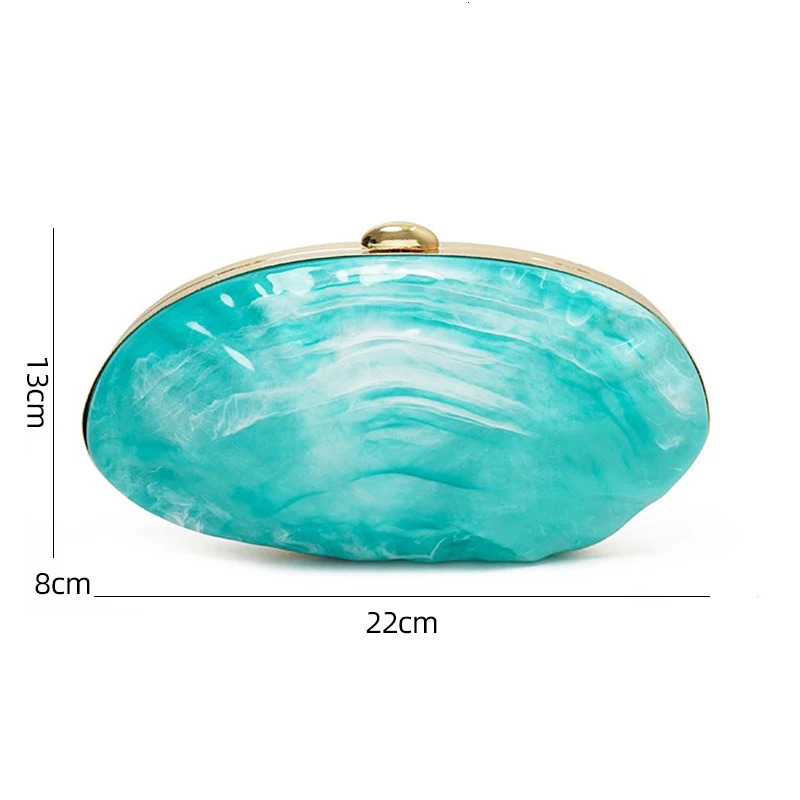Oval Marble Pearlescent Acrylic Evening Bag Prom Stones Handbags Women Wedding Bridal Clutch Purse Bags Party Banquet Bag 251023