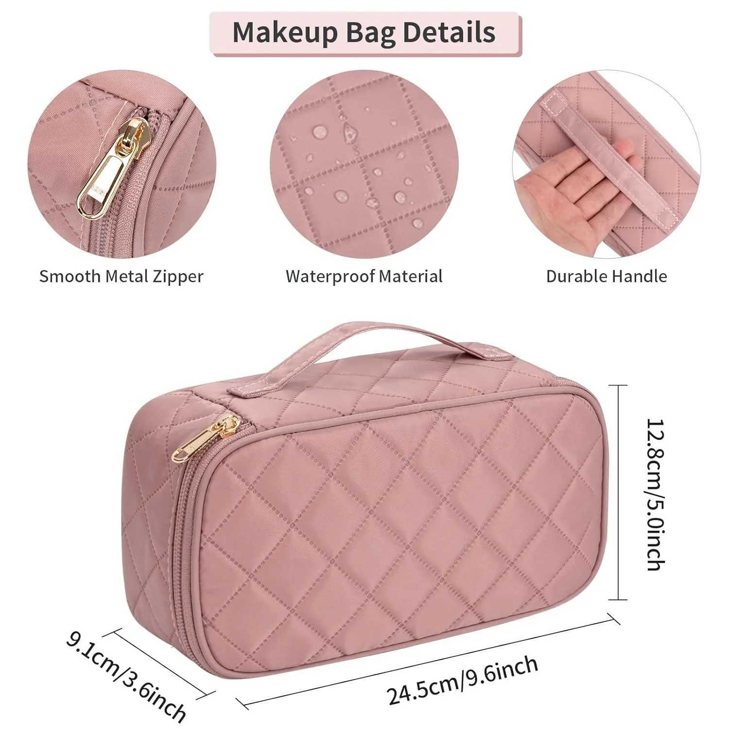 Small Cosmetic BagPortable Cute Travel Makeup Bag for Women and girls Makeup Brush Organizer cosmetics Pouch Bags J2511151
