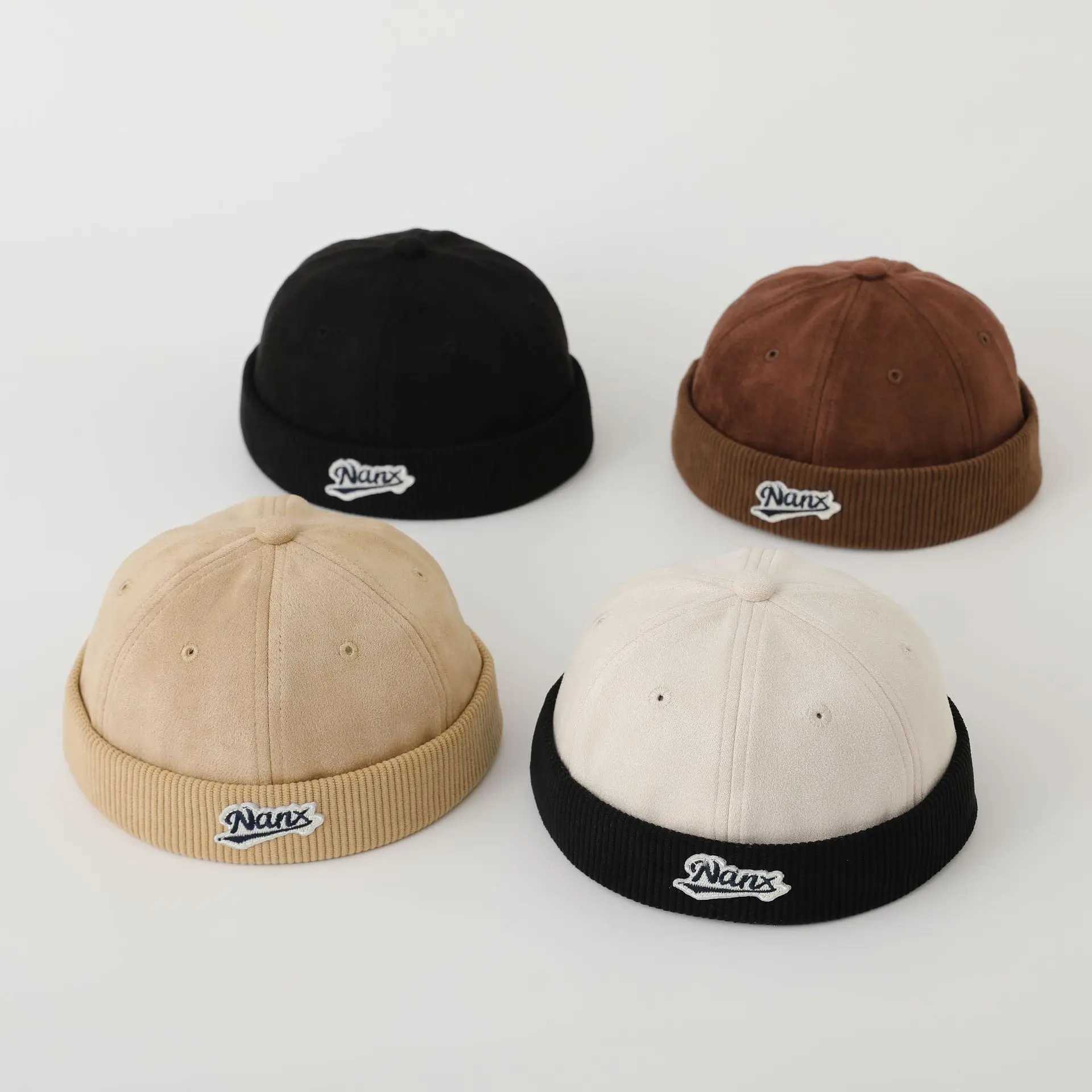 2024 New Autumn Winter Docker Cap Baby Boys Girls Brimless Hat Letter Embroidery Cute Caps L251030