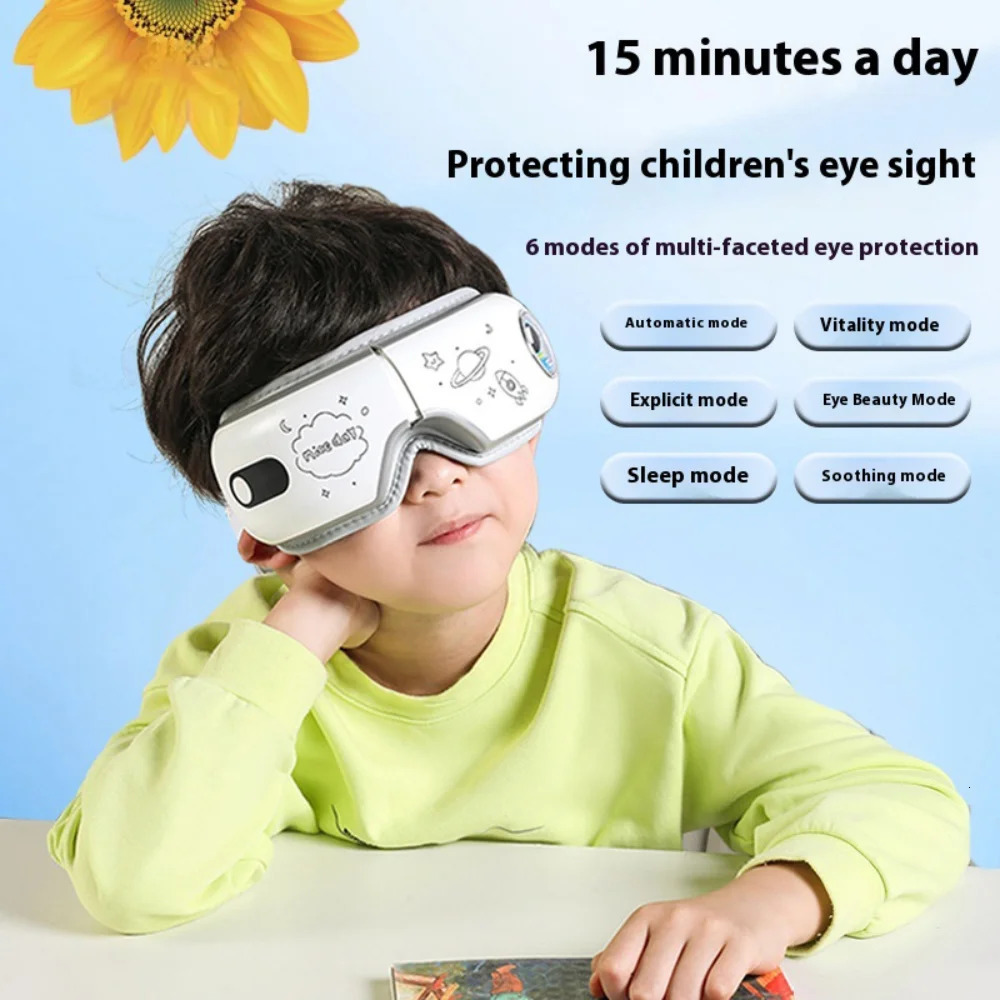 4D Eye Massager Smart Airbag Vibration Eye Care Instrument Compress Bluetooth Eye Massage Glasses Fatigue Wrinkle HealthCare 251027