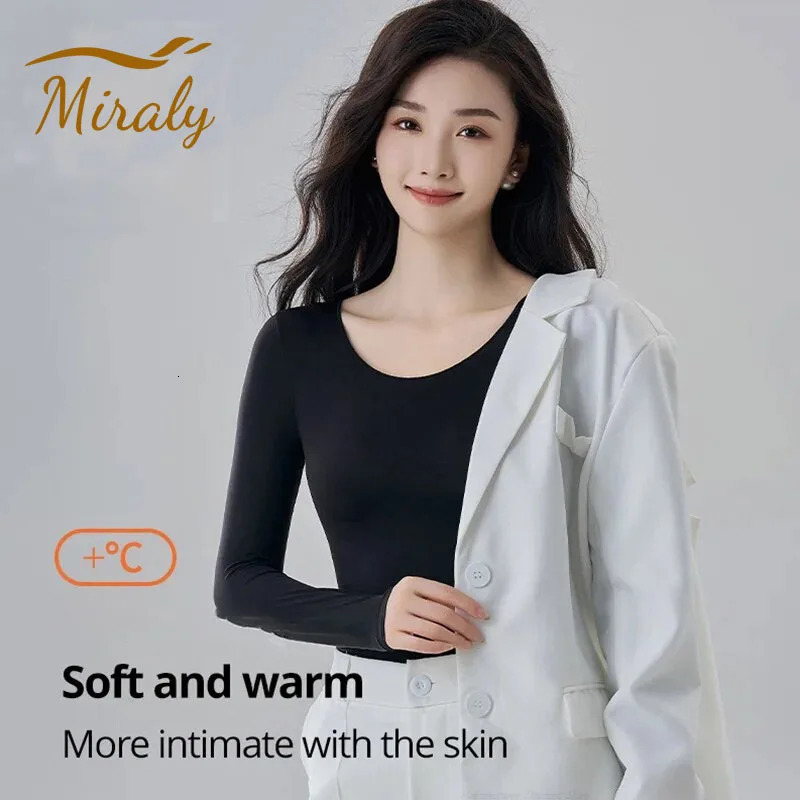 Ultra Thin Seamless Thermal Underwear Women Winter Warm Top 37Constant Temperature Thermo Lingerie Thermal Clothing 251030