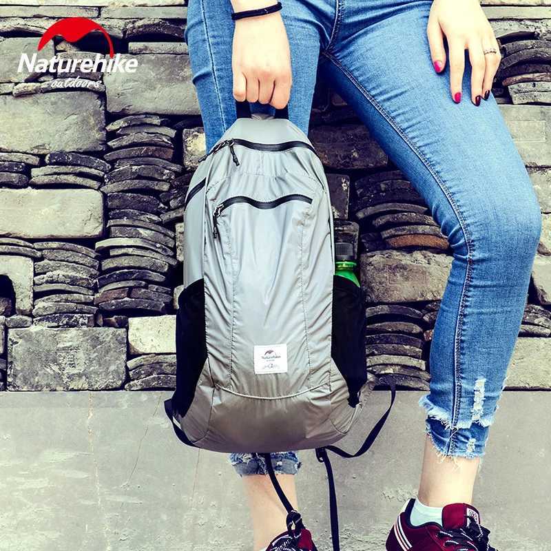 Naturehike Ultralight Folding Backpack Outdoor Waterproof Backpack Mountaineering Skin Pack Travel Sports School Bag H251029