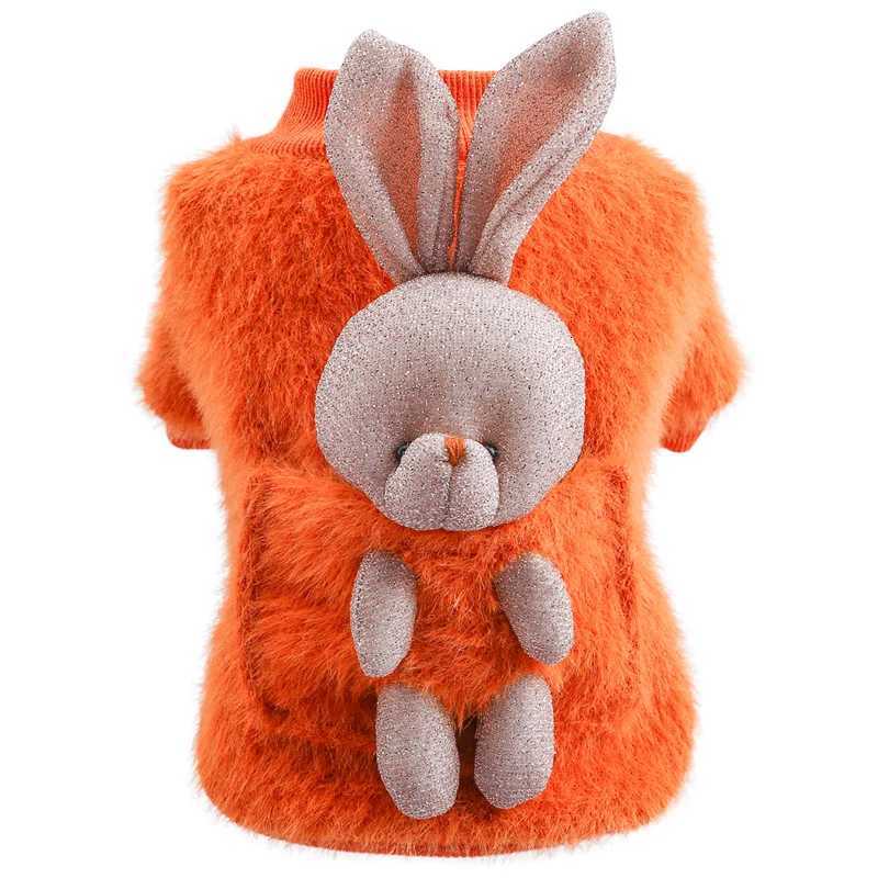 2020 Winter Dog Clothes Soft Plush Puppy Pet Clothes for Small Dogs Chihuahua Costume Dog Sweatshirt Ropa Perro Back Bunny C251030