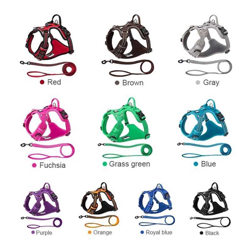 Truelove Pet HarnessPet Leash Set Rope 110cm200cm Allinone Reflective Dog Harness No Pull Adjustable Buckles J251129