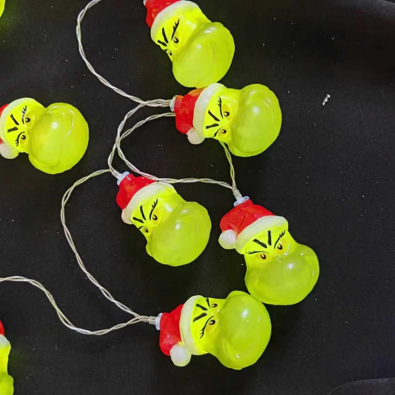 2024 Christmas LED Lights String Lights Decorations for Tree Home Garden Indoor Outdoor Beads Halloween Day Holiday Decorations C251030
