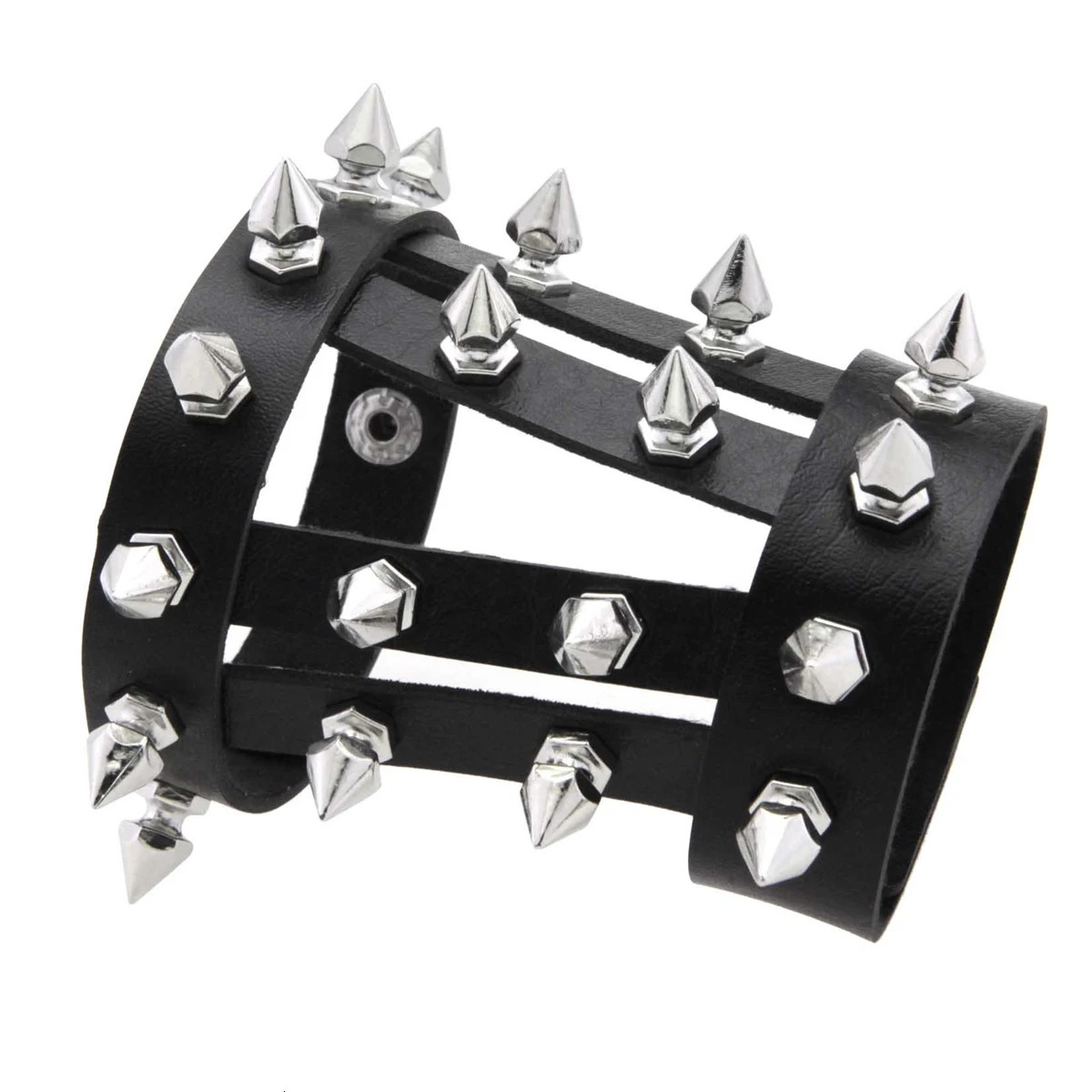 Fashionable Hip Hop Skeleton Rivet Punk Bracelet Suitable For Women And Mens Daily Holiday Party Wear Halloween Rock Gift 251028