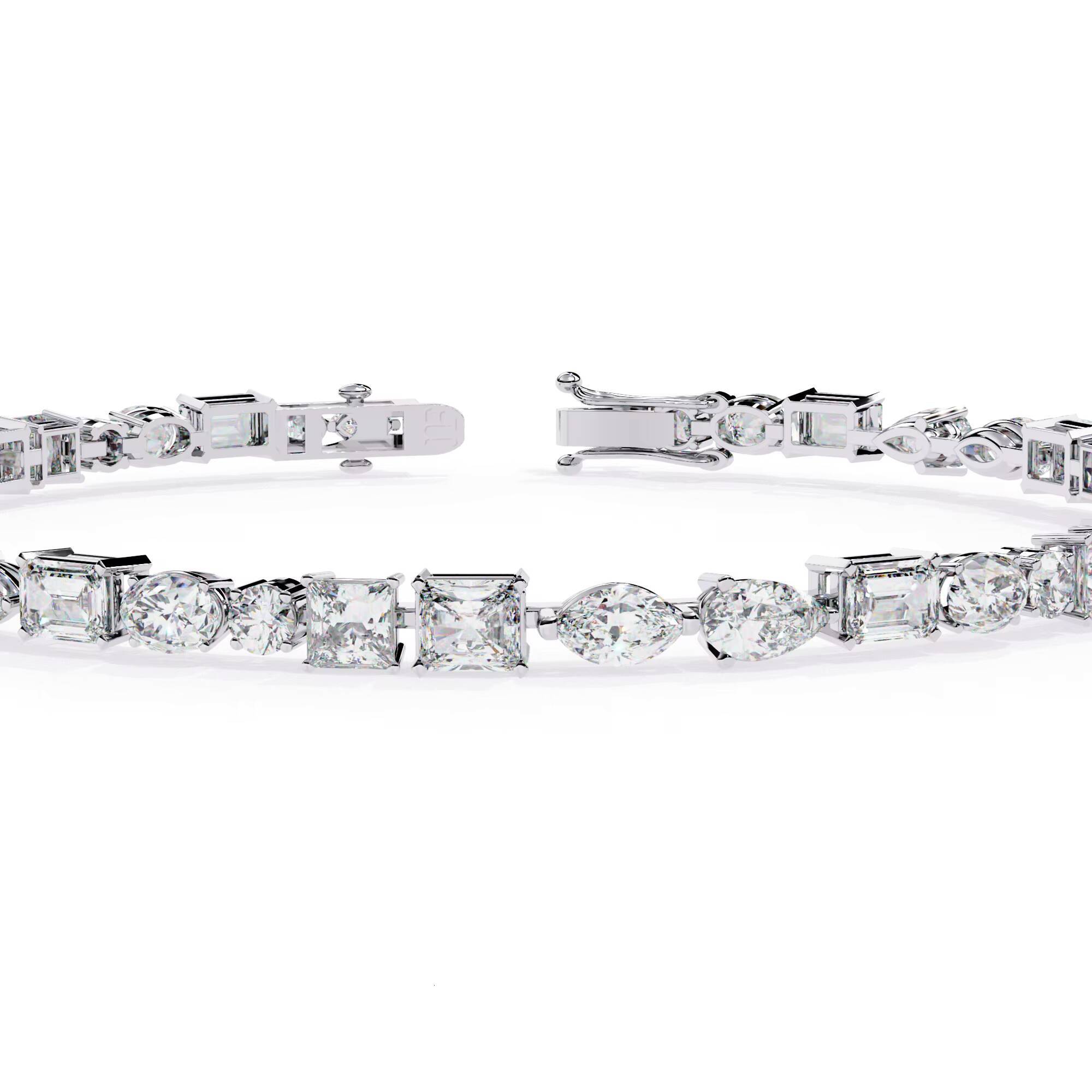 HI Color VSSI Clarity Mixed Cut MultiShape Tennis Bracelet Elegant Diamond Bangle Moissanite Bracelets Bangles