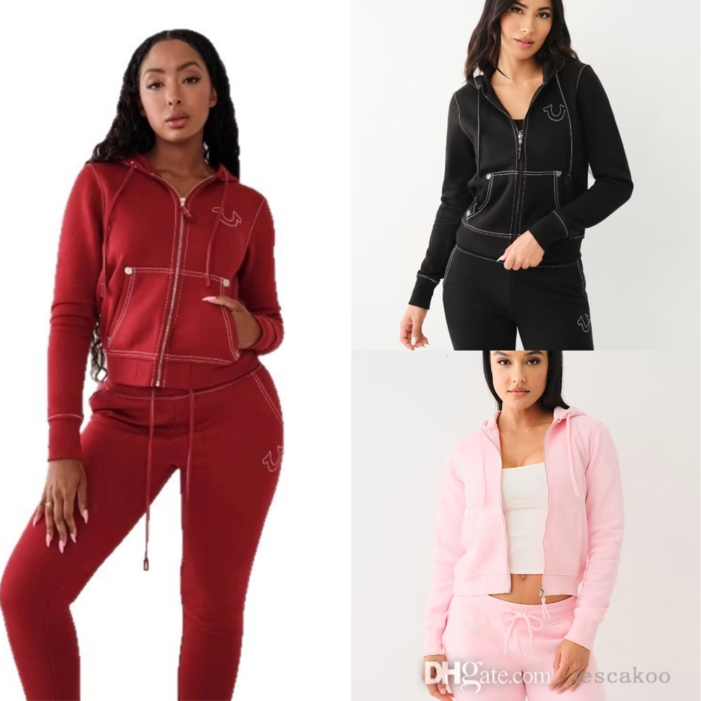 Designer Tracksuit American Street Two Piece Set Women Zip Up Hoodie Hip Hop Letter Printed Sweatshirt Slim Fit Pants Fashion Womens Clothing Casual Sports Suit