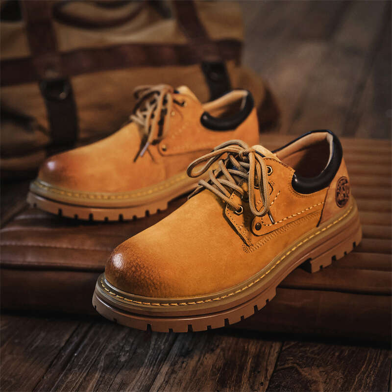 Low-top Martin Boots for Men, Thick-soled Versatile Work Boots, Outdoor Casual Commuter Men's Shoes