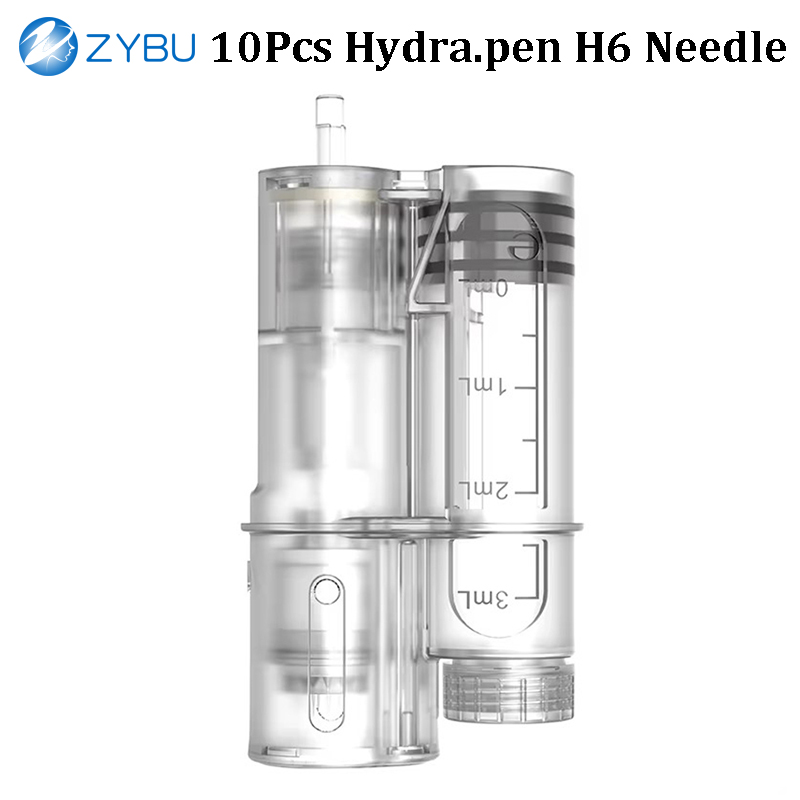 10Pcs Hydra.pen H6 Consumables Dual Needle Cartridges 18 36 42 Pins Nano HS HR Hydra Pen Accessories Automatic Import Essence Dermapen Parts MTS Tips 