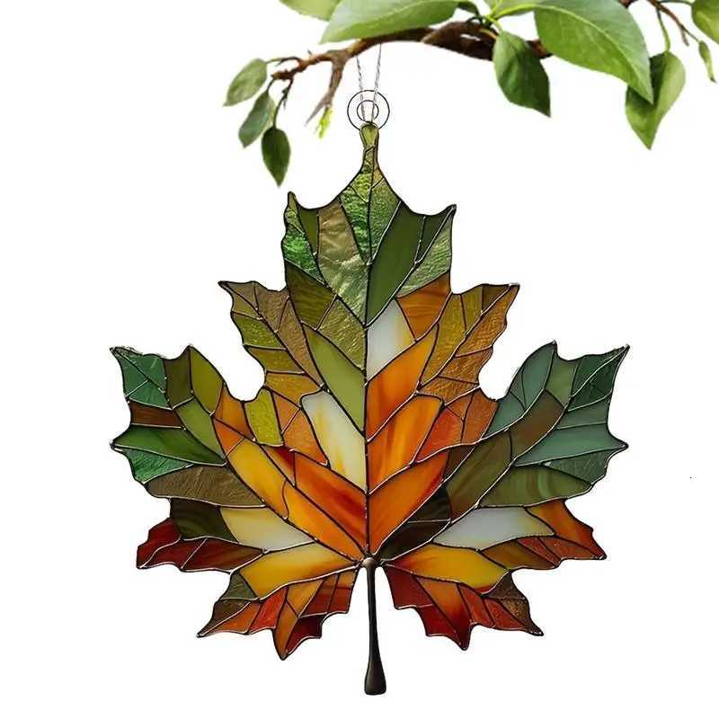 Artificial Acrylic 2D Maple Leaf Autumn Fake Leaves Garland Maple Leaves Vine Thanksgiving Christmas Wedding Party Decoration C251030