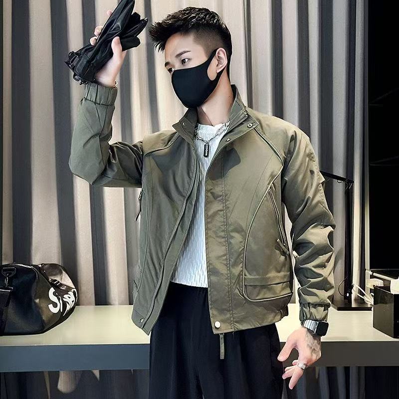 Spring And Autumn Workwear Jacket For Men High-end Trendy Brand Stylish Stand Designer Coat Collar Jacket Men's Casual Versatile Windbreaker