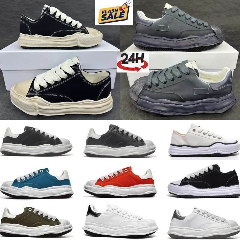 Top Designer Mason Peterson OG Sole Canvas Blakey Dress Shoes Men Women Dissoed Low Natural Hank Trainer Blue Purple Green Black White Bone Sneakers With a box