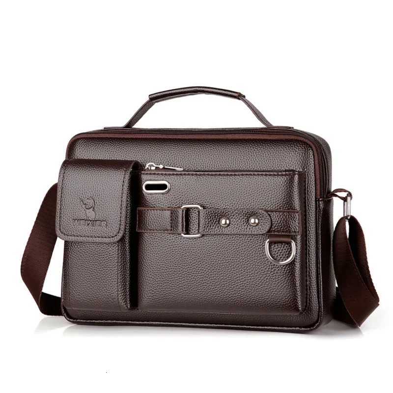 2024 New Men Shoder Bag for 104 Ipad PU Leather Business Handbags Men Messenger Bags Fi Man Crossbody Bag Y251011